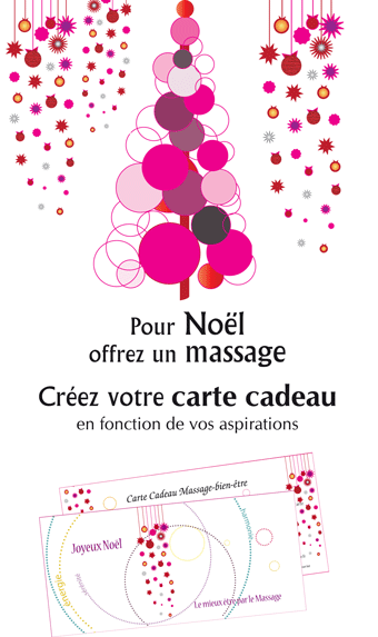 Offrez une carte cadeau massage pour les fêtes de Noël